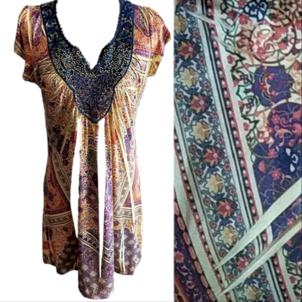 Apt. 9   sublimation crochet medallion dress